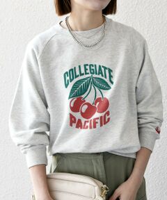 SHIPS / シップス スウェット | 【SHIPS any別注】Collegiate Pacific: ロゴ プリント ＆ 刺繍 スウェット 25SS