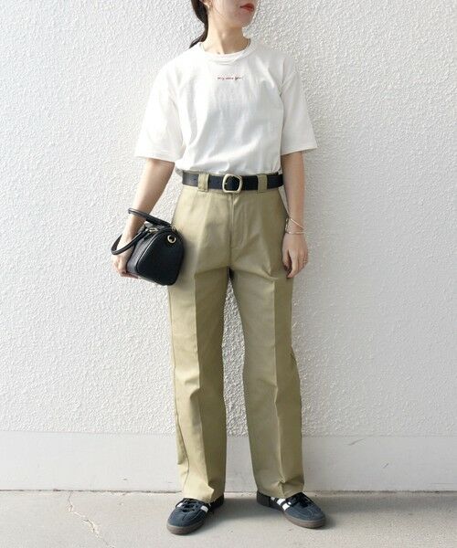 SHIPS / シップス Tシャツ | 【SHIPS any別注】Healthknit:〈洗濯機可能〉エンブロイダリー クロップド TEE | 詳細1