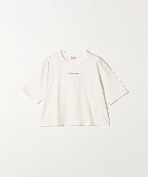 SHIPS / シップス Tシャツ | 【SHIPS any別注】Healthknit:〈洗濯機可能〉エンブロイダリー クロップド TEE | 詳細9