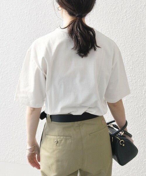 SHIPS / シップス Tシャツ | 【SHIPS any別注】Healthknit:〈洗濯機可能〉エンブロイダリー クロップド TEE | 詳細4