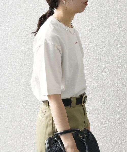 SHIPS / シップス Tシャツ | 【SHIPS any別注】Healthknit:〈洗濯機可能〉エンブロイダリー クロップド TEE | 詳細6