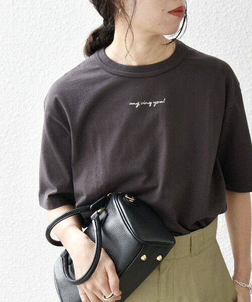 SHIPS / シップス Tシャツ | 【SHIPS any別注】Healthknit:〈洗濯機可能〉エンブロイダリー クロップド TEE | 詳細15