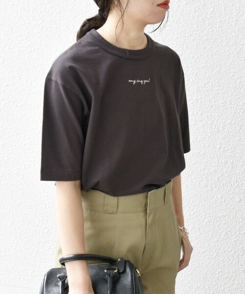 SHIPS / シップス Tシャツ | 【SHIPS any別注】Healthknit:〈洗濯機可能〉エンブロイダリー クロップド TEE | 詳細19