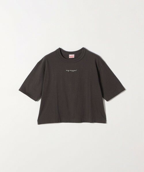 SHIPS / シップス Tシャツ | 【SHIPS any別注】Healthknit:〈洗濯機可能〉エンブロイダリー クロップド TEE | 詳細21