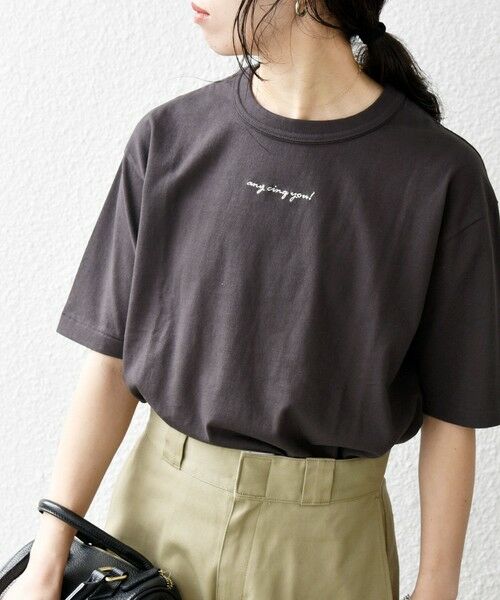 SHIPS for women/シップスウィメン 【SHIPS any別注】Healthknit:〈洗濯機可能〉エンブロイダリー クロップド TEE ブラック ONE SIZE SHIPS for women/シップスウィメン 【SHIPS any別注】Healthknit:〈洗濯機可能〉エンブロイダリー クロップド TEE ブラック ONE SIZE
