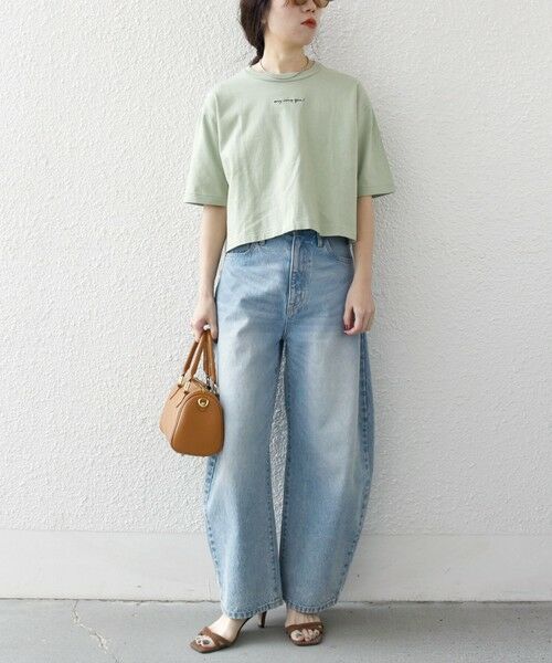 SHIPS / シップス Tシャツ | 【SHIPS any別注】Healthknit:〈洗濯機可能〉エンブロイダリー クロップド TEE | 詳細28