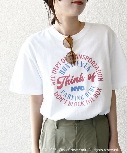 SHIPS / シップス Tシャツ | GOOD ROCK SPEED:〈洗濯機可能〉NYC ラウンド ロゴ プリント TEE | 詳細4