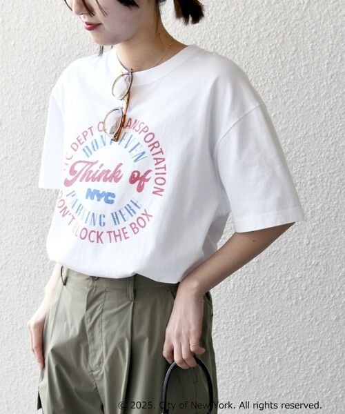 SHIPS / シップス Tシャツ | GOOD ROCK SPEED:〈洗濯機可能〉NYC ラウンド ロゴ プリント TEE | 詳細6