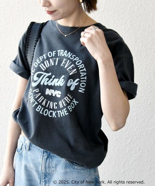 SHIPS / シップス Tシャツ | GOOD ROCK SPEED:〈洗濯機可能〉NYC ラウンド ロゴ プリント TEE | 詳細12