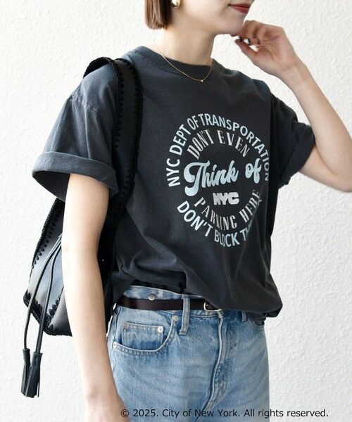 SHIPS / シップス Tシャツ | GOOD ROCK SPEED:〈洗濯機可能〉NYC ラウンド ロゴ プリント TEE | 詳細15