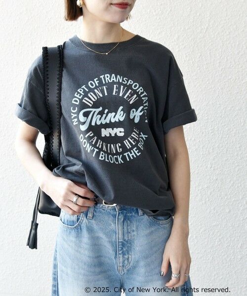 SHIPS / シップス Tシャツ | GOOD ROCK SPEED:〈洗濯機可能〉NYC ラウンド ロゴ プリント TEE | 詳細16