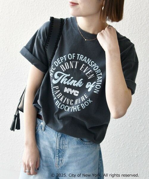 SHIPS for women/シップスウィメン 《一部追加予約》GOOD ROCK SPEED: NYC ラウンド ロゴ プリント TEE チャコールグレー ONE SIZE SHIPS for women/シップスウィメン 《一部追加予約》GOOD ROCK SPEED: NYC ラウンド ロゴ プリント TEE チャコールグレー ONE SIZE