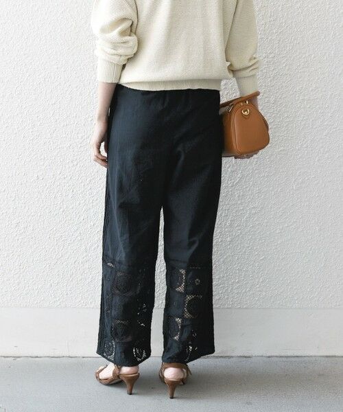 SHIPS / シップス その他パンツ | SHIPS any:〈手洗い可能〉パッチワーク レース セミワイド イージー パンツ | 詳細13