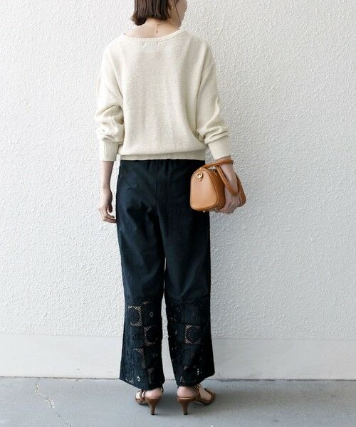 SHIPS / シップス その他パンツ | SHIPS any:〈手洗い可能〉パッチワーク レース セミワイド イージー パンツ | 詳細10