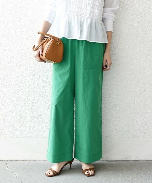 SHIPS for women/シップスウィメン SHIPS any:〈洗濯機可能〉タイプライター イージー ベイカー パンツ グリーン 38 SHIPS for women/シップスウィメン SHIPS any:〈洗濯機可能〉タイプライター イージー ベイカー パンツ グリーン 38