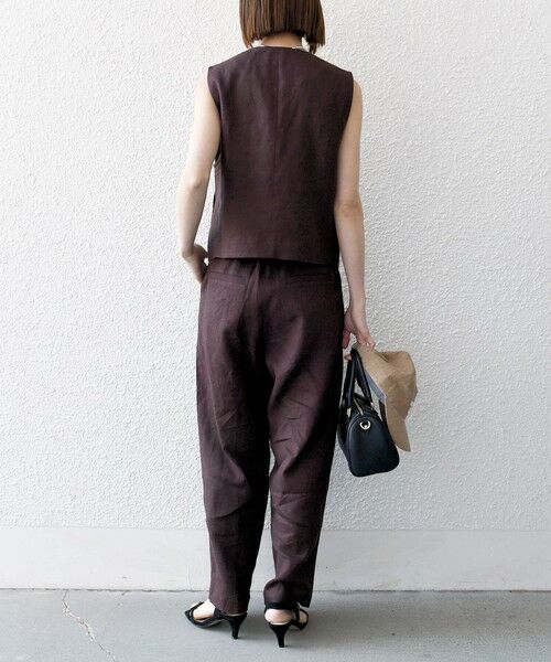 SHIPS / シップス その他パンツ | SHIPS any:〈洗濯機可能〉ヨーロピアンフラックス リネン タック グルカ イージー パンツ | 詳細2