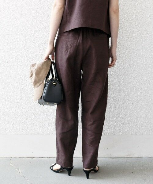 SHIPS / シップス その他パンツ | SHIPS any:〈洗濯機可能〉ヨーロピアンフラックス リネン タック グルカ イージー パンツ | 詳細6