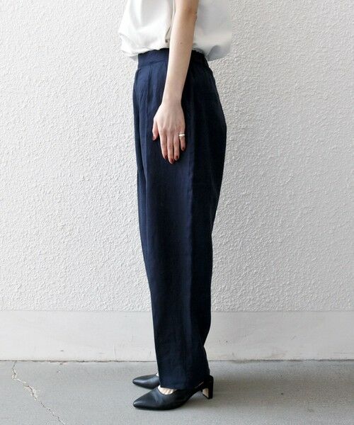 SHIPS / シップス その他パンツ | SHIPS any:〈洗濯機可能〉ヨーロピアンフラックス リネン タック グルカ イージー パンツ | 詳細25