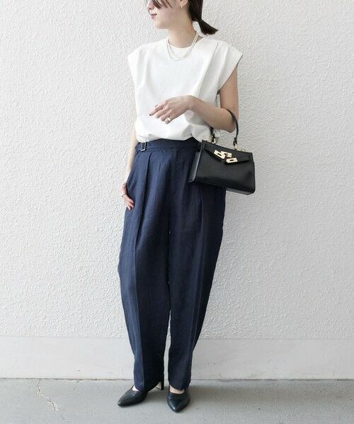 SHIPS / シップス その他パンツ | SHIPS any:〈洗濯機可能〉ヨーロピアンフラックス リネン タック グルカ イージー パンツ | 詳細10