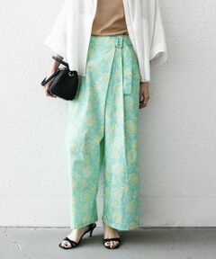 SHIPS / シップス その他パンツ | SHIPS any:〈洗濯機可能〉Les Olivades ボタニカル プリント ベルト ラップ セミワイド パンツ