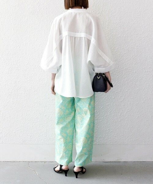 SHIPS / シップス その他パンツ | SHIPS any:〈洗濯機可能〉Les Olivades ボタニカル プリント ベルト ラップ セミワイド パンツ | 詳細2