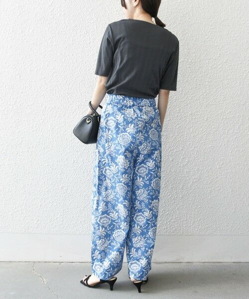 SHIPS / シップス その他パンツ | SHIPS any:〈洗濯機可能〉Les Olivades ボタニカル プリント ベルト ラップ セミワイド パンツ | 詳細9