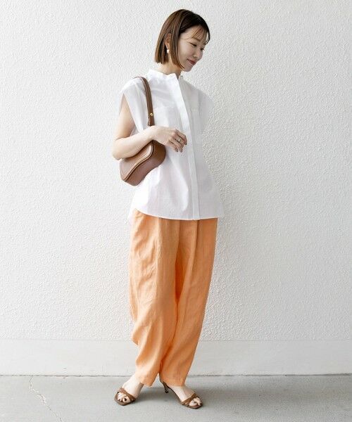 SHIPS / シップス その他パンツ | SHIPS any:〈洗濯機可能〉リネン ミックス コクーン イージー パンツ | 詳細1