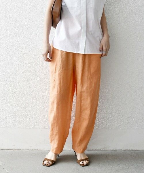 SHIPS for women/シップスウィメン SHIPS any:〈洗濯機可能〉リネン ミックス コクーン イージー パンツ オレンジ ONE SIZE SHIPS for women/シップスウィメン SHIPS any:〈洗濯機可能〉リネン ミックス コクーン イージー パンツ オレンジ ONE SIZE