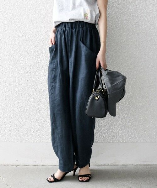 SHIPS / シップス その他パンツ | SHIPS any:〈洗濯機可能〉リネン ミックス コクーン イージー パンツ | 詳細13