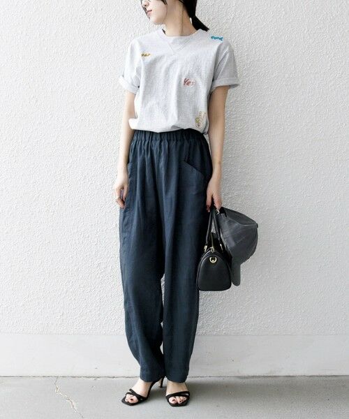 SHIPS / シップス その他パンツ | SHIPS any:〈洗濯機可能〉リネン ミックス コクーン イージー パンツ | 詳細9