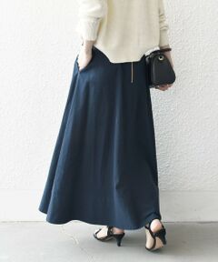 SHIPS / シップス ロング・マキシ丈スカート | SHIPS any:〈洗濯機可能〉コードレーン ストライプ クラシカル フレア スカート