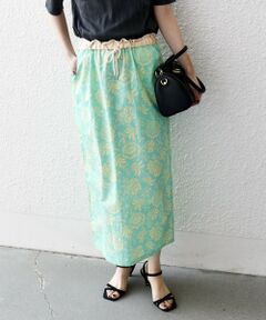 SHIPS / シップス ロング・マキシ丈スカート | SHIPS any:〈洗濯機可能〉Les Olivades ボタニカル プリント Iライン イージー スカート