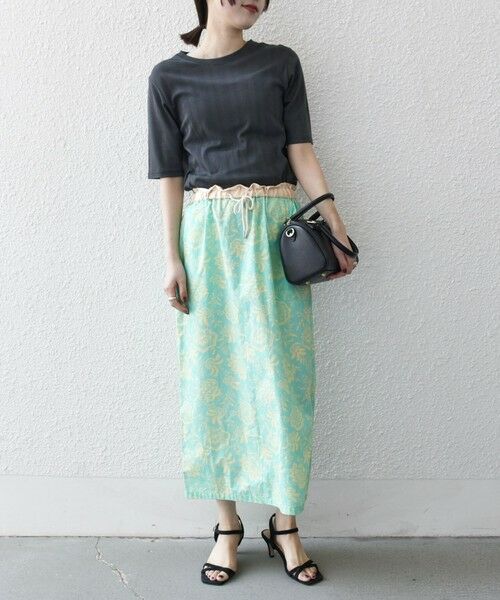 SHIPS / シップス ロング・マキシ丈スカート | SHIPS any:〈洗濯機可能〉Les Olivades ボタニカル プリント Iライン イージー スカート | 詳細1