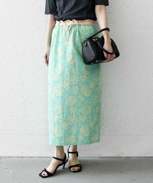 SHIPS / シップス ロング・マキシ丈スカート | SHIPS any:〈洗濯機可能〉Les Olivades ボタニカル プリント Iライン イージー スカート | 詳細4