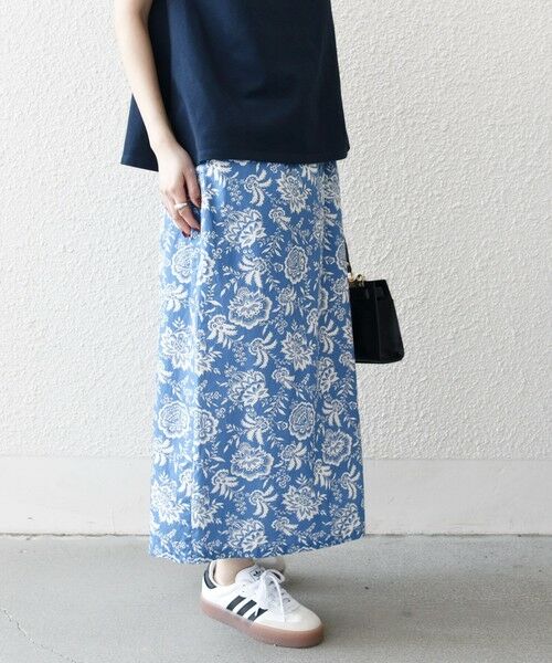 SHIPS / シップス ロング・マキシ丈スカート | SHIPS any:〈洗濯機可能〉Les Olivades ボタニカル プリント Iライン イージー スカート | 詳細12