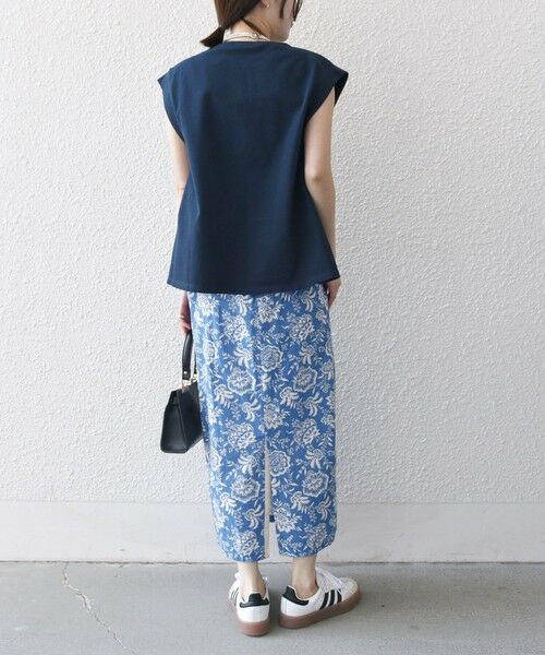 SHIPS / シップス ロング・マキシ丈スカート | SHIPS any:〈洗濯機可能〉Les Olivades ボタニカル プリント Iライン イージー スカート | 詳細9