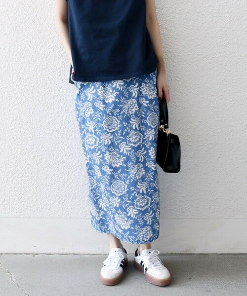 SHIPS / シップス ロング・マキシ丈スカート | SHIPS any:〈洗濯機可能〉Les Olivades ボタニカル プリント Iライン イージー スカート | 詳細10