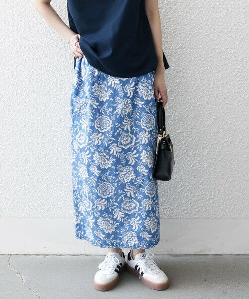 SHIPS / シップス ロング・マキシ丈スカート | SHIPS any:〈洗濯機可能〉Les Olivades ボタニカル プリント Iライン イージー スカート | 詳細11