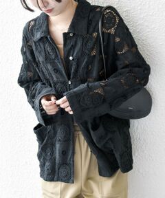 SHIPS / シップス その他アウター | SHIPS any:〈手洗い可能〉パッチワーク レース ジャケット シャツ