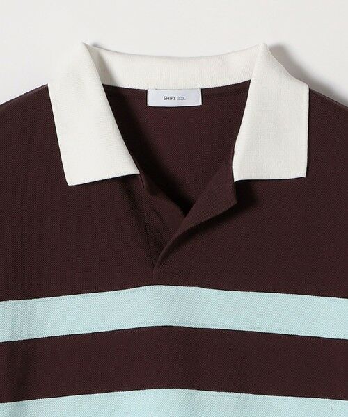 SHIPS / シップス ロング・マキシ丈ワンピース | SHIPS any:〈洗濯機可能〉カノコ ワイドボーダー ポロシャツ ワンピース | 詳細11