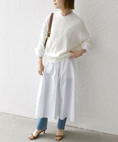 SHIPS / シップス ロング・マキシ丈ワンピース | SHIPS any:〈洗濯機可能〉タイプライター スタンドカラー シャツ ワンピース