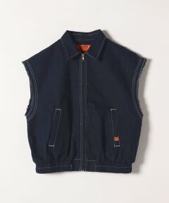 SHIPS / シップス ベスト | UNIVERSAL OVERALL:〈洗濯機可能〉ジップ ベスト ジャケット