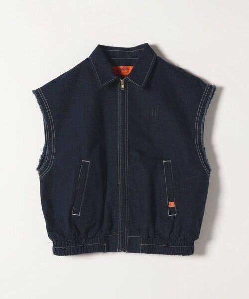 SHIPS for women/シップスウィメン UNIVERSAL OVERALL:〈洗濯機可能〉ジップ ベスト ジャケット ネイビー ONE SIZE SHIPS for women/シップスウィメン UNIVERSAL OVERALL:〈洗濯機可能〉ジップ ベスト ジャケット ネイビー ONE SIZE