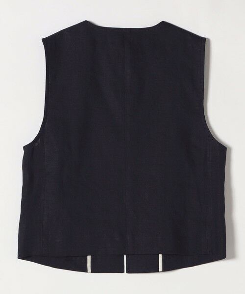 SHIPS / シップス ベスト | SHIPS any:〈洗濯機可能〉ヨーロピアンフラックス リネン  Vネック コンパクト ベスト | 詳細21