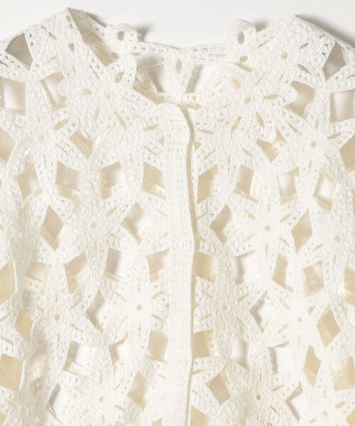 SHIPS / シップス カーディガン・ボレロ | SHIPS any:〈手洗い可能〉フラワー クロシェ レース カーディガン | 詳細11