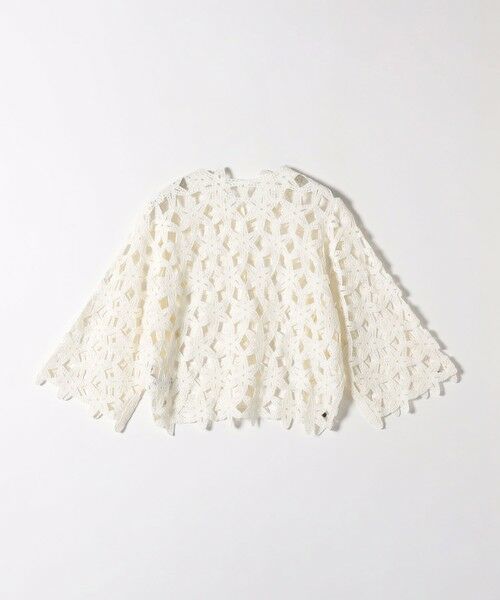 SHIPS / シップス カーディガン・ボレロ | SHIPS any:〈手洗い可能〉フラワー クロシェ レース カーディガン | 詳細14
