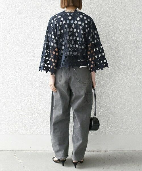 SHIPS / シップス カーディガン・ボレロ | SHIPS any:〈手洗い可能〉フラワー クロシェ レース カーディガン | 詳細16