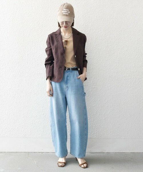 SHIPS / シップス テーラードジャケット | SHIPS any:〈洗濯機可能〉ヨーロピアンフラックス リネン コンパクト テーラード ジャケット | 詳細1