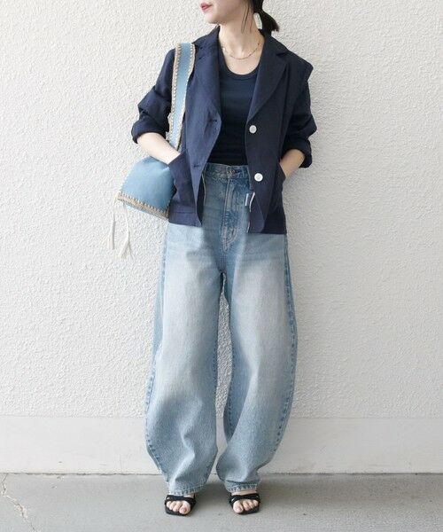 SHIPS / シップス テーラードジャケット | SHIPS any:〈洗濯機可能〉ヨーロピアンフラックス リネン コンパクト テーラード ジャケット | 詳細27