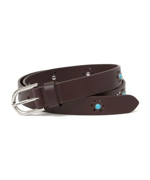 SHIPS for women/シップスウィメン HADDON&JONES: スタッズ ベルト ブラウン ONE SIZE SHIPS for women/シップスウィメン HADDON&JONES: スタッズ ベルト ブラウン ONE SIZE